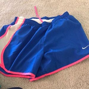 blue nike shorts